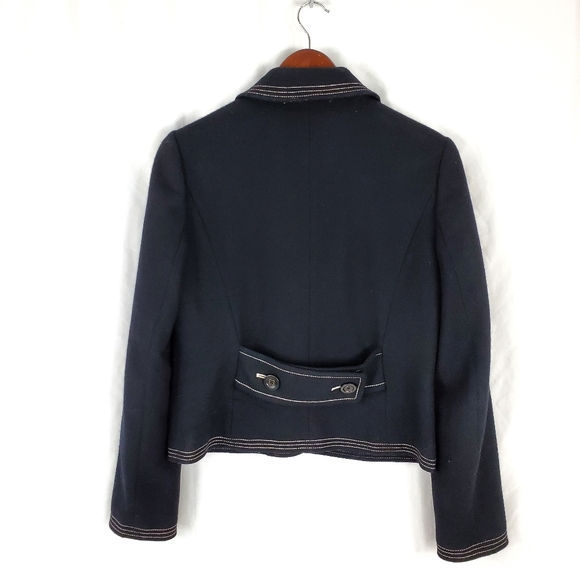 GAP Cropped Blazer Jacket Black Size Medium - Picture 2 of 6